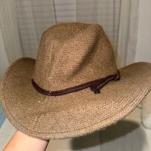 Brown Woven Hat